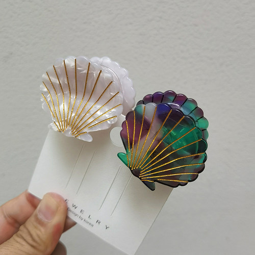 抓夹中号韩国简约贝壳网红头饰