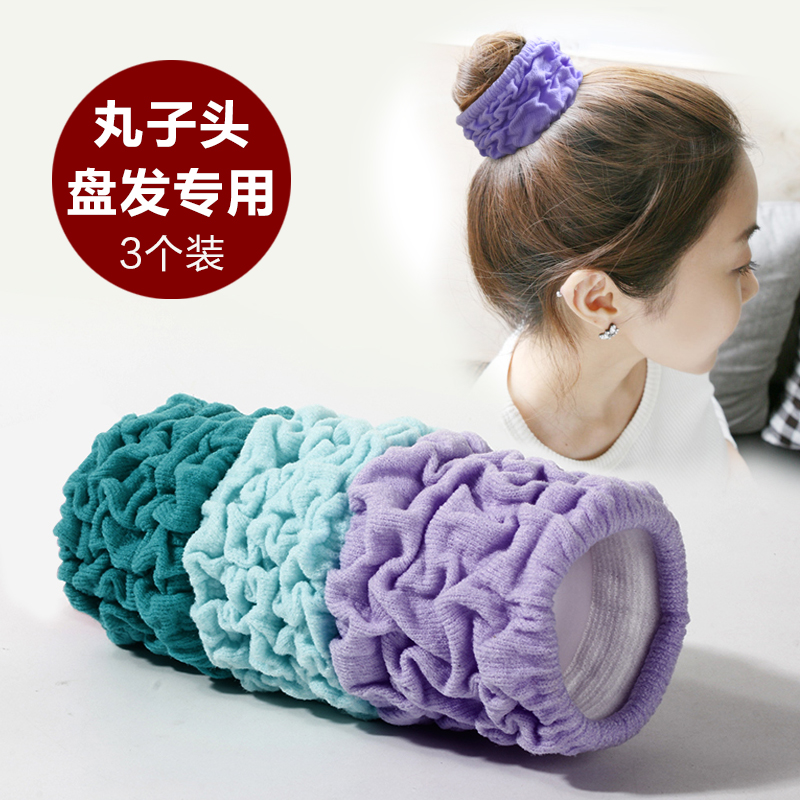 丸子头儿童女扎舞蹈皮筋盘发神器