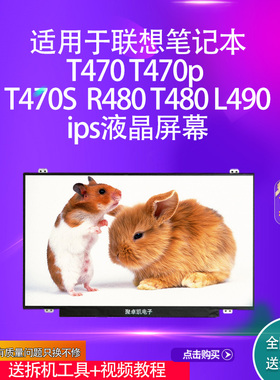 适用于联想笔记本T470 T470p T470S  R480 T480 L490ips液晶屏幕