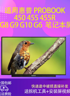 适用惠普 Probook 450 455 455R G7 G8 G9 G10 G6  笔记本屏幕
