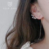 耳骨夹耳线简约高级款 YOUR EARS原创设计手作一体式 不对称耳饰