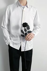 714B/D616P45学院文艺风白衬衫小清新衬衣学生团体服班服S-5XL图片