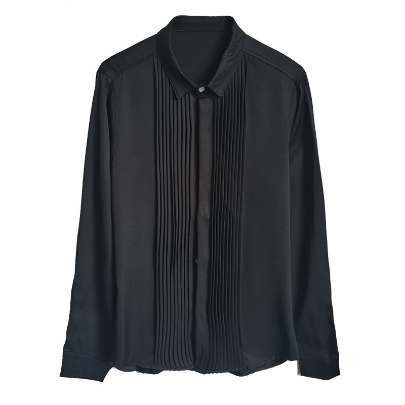 714B/9207P45学院文艺风2025春男士斯文礼服衬衫酒吧工作S-5XL,男装衬衫,星座714B(原C313-1)