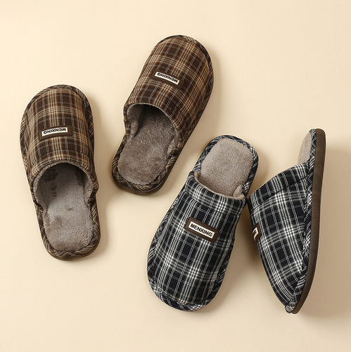 情侣棉拖鞋冬季厚底轻奢保暖