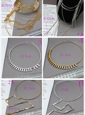 欧美 y单小众牌 打标JENN 金属风 超美镀真金质感 颈圈超夸张项链