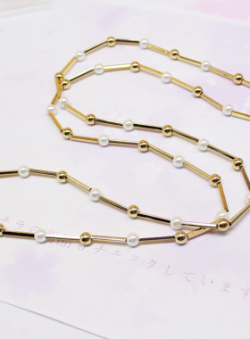 开荒饰界】手作日韩女撞色项链