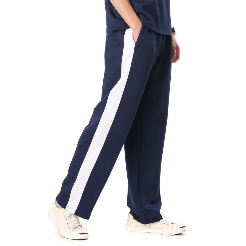 夏秋薄南韩丝一条宽杠校服裤冬厚