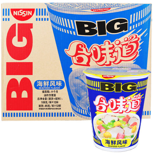 合味道海鲜冲泡方便面12杯装