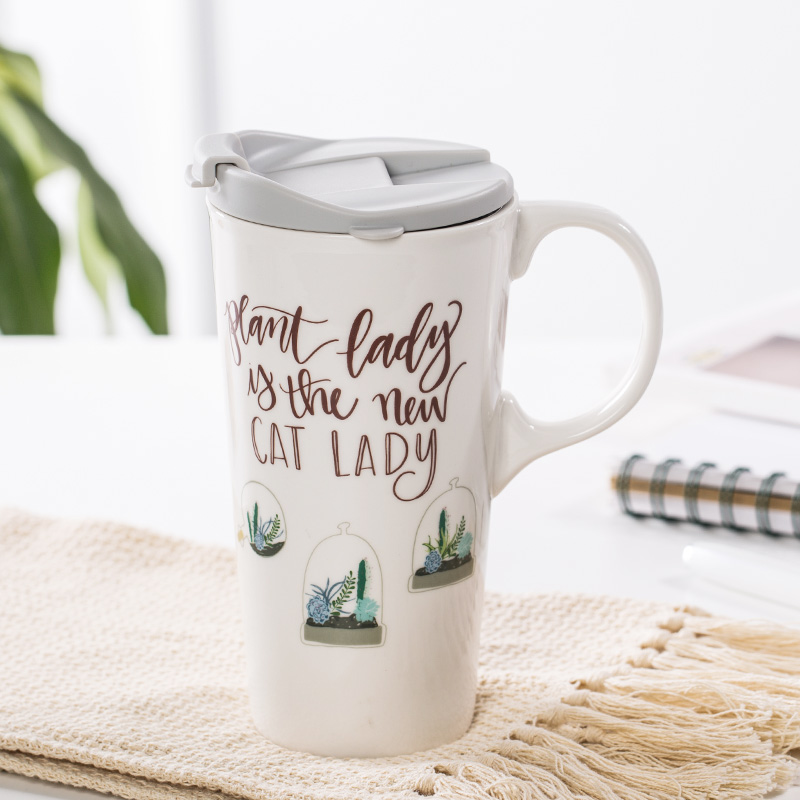 爱屋格林马克杯大容量创意小清新