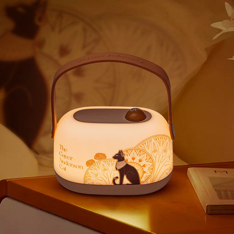 爱屋格林可爱卡通手提便携usb充电睡眠小夜灯床头灯氛围露营灯
