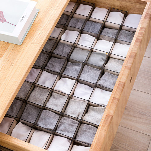 抽屉盒装格子蜂巢分隔收纳神器