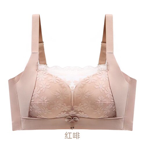 防走光无钢圈聚拢小胸加厚内衣