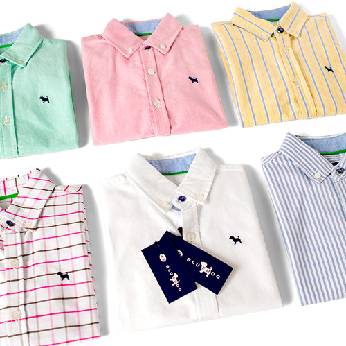 学生白衬衫男童纯棉长袖表演衬衣