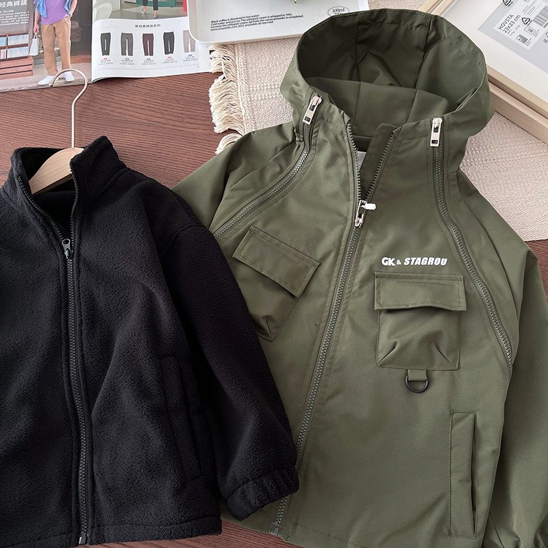 【年终清库】三防 男童户外三合一冲锋衣~连帽外套摇粒绒内胆,童装/婴儿装/亲子装,普通外套,淘宝优惠券,粉丝福利购,淘宝优惠卷