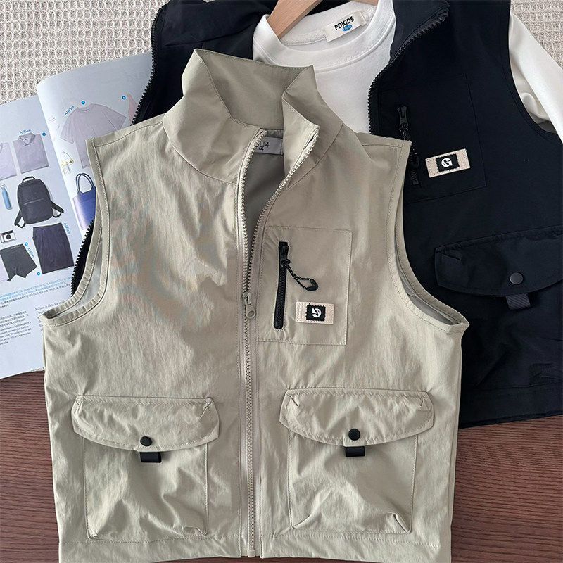 【年终清库】轻又软男童帅气工装马甲中大童户外山系防水无袖坎肩,童装/婴儿装/亲子装,马甲,淘宝优惠券,粉丝福利购,淘宝优惠卷