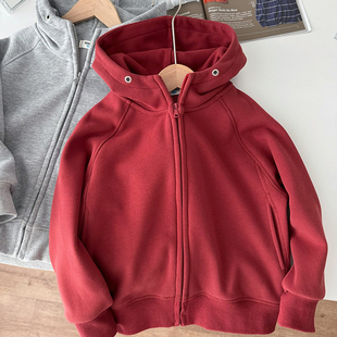【年终清库】外贸gao货~男女童加绒连帽外套加厚拉链卫衣帽衫