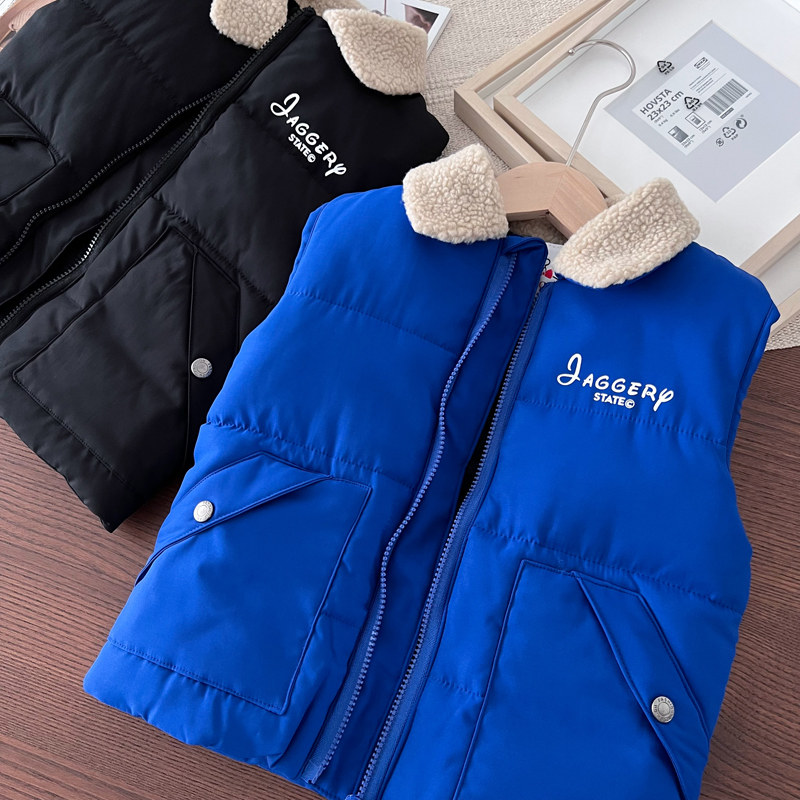 超值划算 男童羊羔绒毛领加厚马夹儿童保暖背心坎肩时尚棉马甲,童装/婴儿装/亲子装,马甲,淘宝优惠券,粉丝福利购,淘宝优惠卷