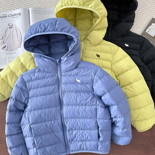 儿童连帽超轻羽绒服轻薄保暖
