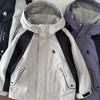 男童加绒外套~4级防水深秋初冬