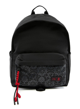 李宁正品2025夏季新款中性运动休闲双肩背包包黑色ABSV273-1/2/3