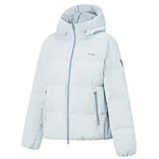 2025秋女短款 鸭绒连帽棉羽绒衣服AYMV398 李宁正品