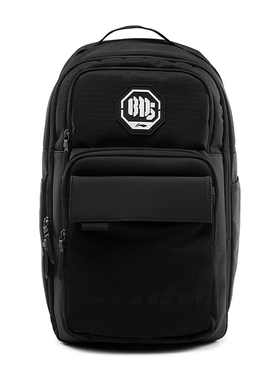 李宁正品2025年秋季新款男运动休闲双肩背包包黑色ABSV227-1/2/3