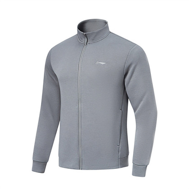 李宁正品2024春男运动针织立领拉链夹克外套AWDU125-3/4/1/2