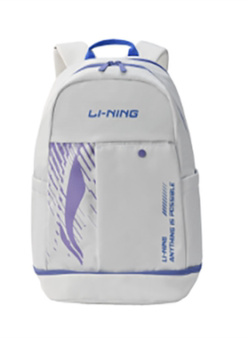 李宁正品2025秋季新款男运动休闲双肩背包包白/紫色ABSV133-2/3