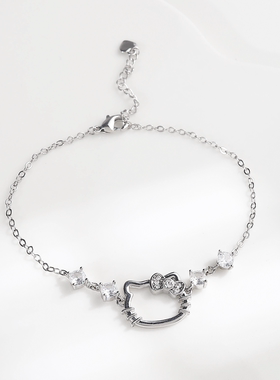 三丽鸥正版授权项链手链可爱小众女凯蒂猫送女友hellokitty甜美萌