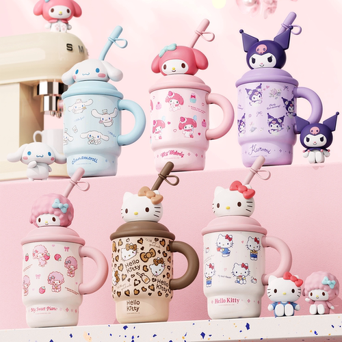 三丽鸥正版授权HelloKitty卡通保温保冷吸管杯可爱高颜值礼品萌系