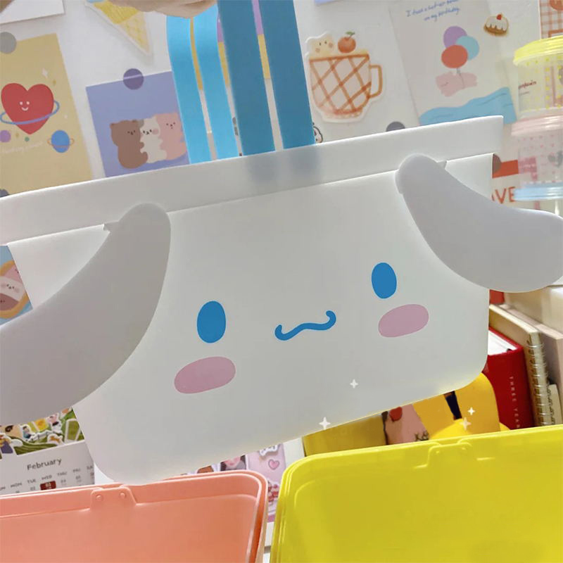 MINISO名创优品 三丽鸥可爱玉桂狗手提篮HelloKitty收纳篮收纳盒