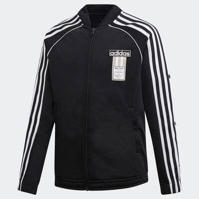阿迪达斯三叶草童装立领夹克外套