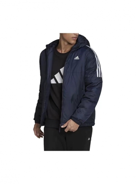 adidas阿迪男装 潮流时尚经典舒适百搭保暖连帽棉衣KF6757