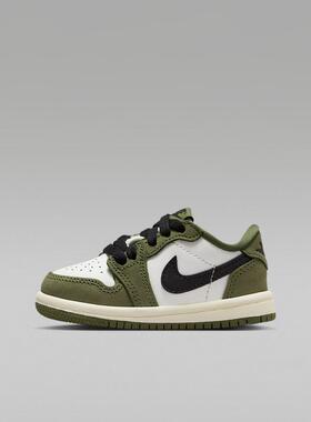 Nike耐克中童鞋 Air Jordan 1经典舒适复古学步休闲鞋HQ6997-200