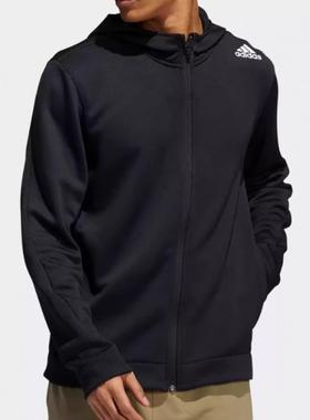 adidas阿迪男装 潮流时尚经典百搭运动休闲连帽夹克外套H29171