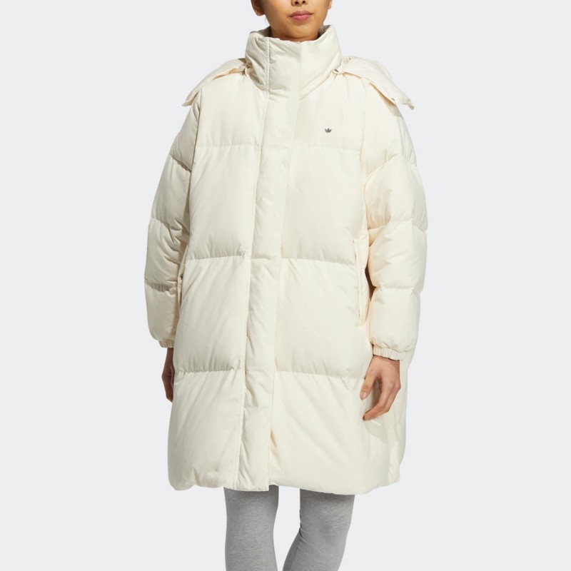 三叶草女装经典舒适连帽羽绒服