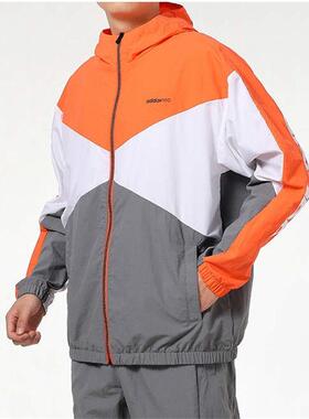 Adidas阿迪达斯男装 拼接连帽运动夹克外套 GP5701 IT3434 JN3428