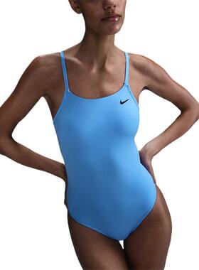 Nike耐克女装 舒适时尚简约运动休闲系带连体泳衣FZ6174-412
