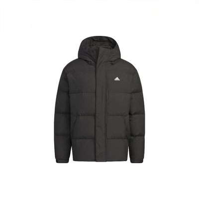 黑色短款户外运动羽绒服