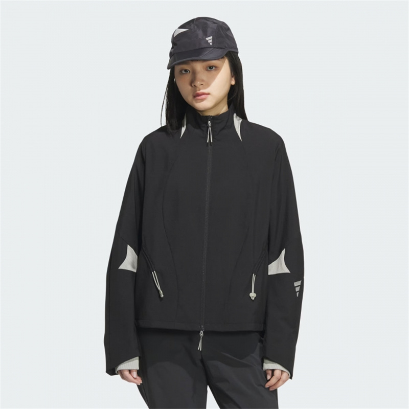 阿迪达斯女装立领夹克外套