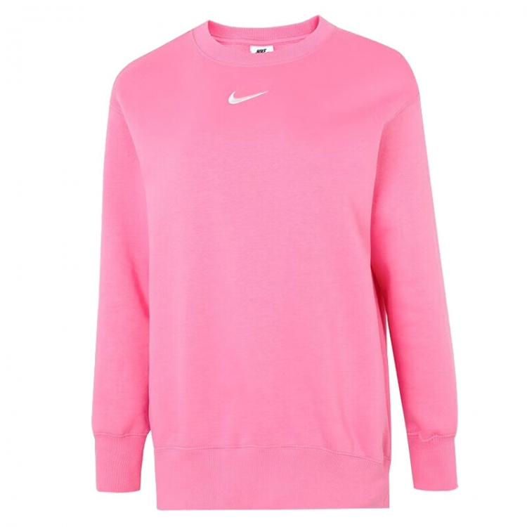 耐克女圆领休闲卫衣套头衫
