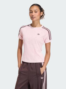 adidas三叶草女装 经典透气休闲圆领短袖T恤KD1410 KY8127 JC7705