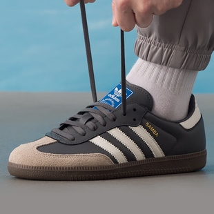 adidas三叶草男女鞋 SAMBA OG舒适休闲板鞋JR0913 JR0914 JS3832