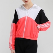 Adidas阿迪达斯NEO女装 舒适连帽运动休闲茄克外套GJ5359 新款