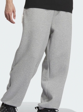 adidas阿迪达斯 男女加绒针织卫裤保暖户外跑步训练运动裤 IV7608