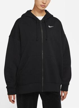 Nike/耐克女装 加绒保暖运动防风连帽休闲夹克 DD5635-010