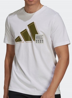 adidas阿迪达斯男装 运动休闲圆领短袖T恤 GV5159 GJ2701 GJ2721