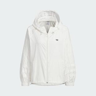 ADIDAS三叶草女装 防风连帽运动夹克外套 JD6381 KB8964