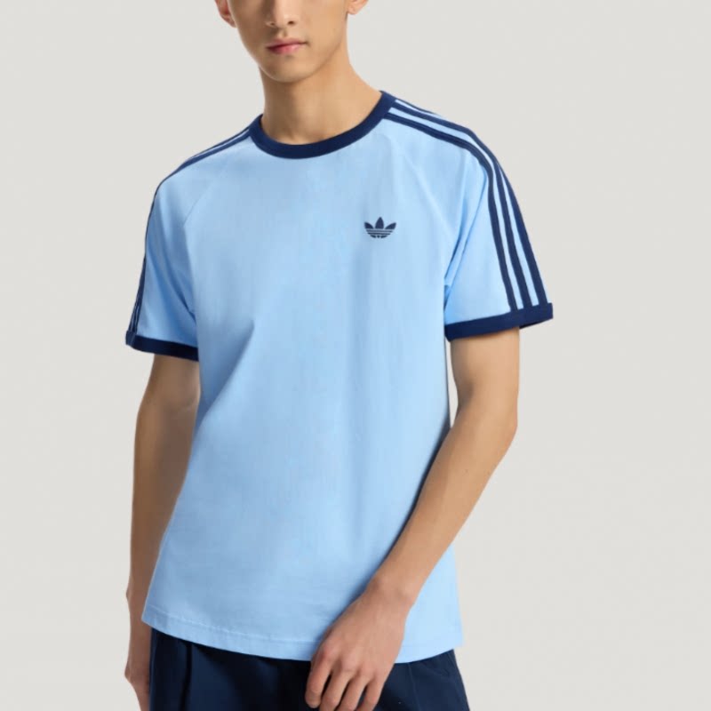 adidas三叶草 男子舒适经典简约休闲圆领短袖T恤KG6323 KW8252 - 实物图