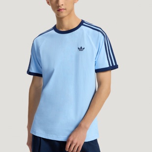 adidas三叶草 男子舒适经典简约休闲圆领短袖T恤KG6323 KW8252